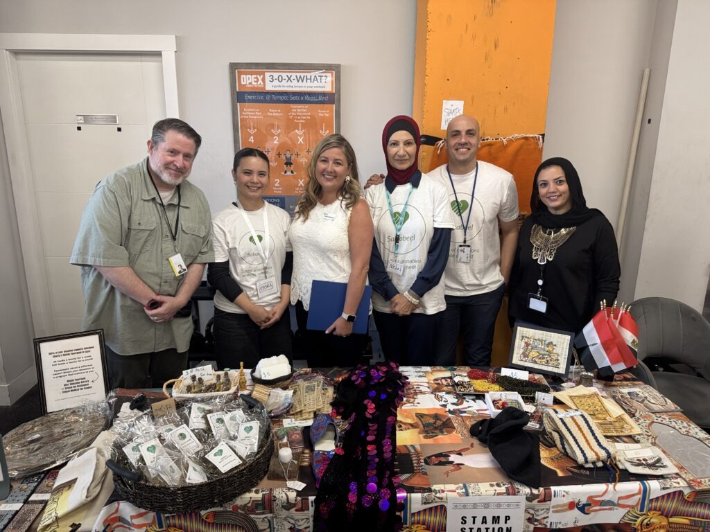 Salsabeel volunteers and guests at the 2026 Egyptian Market in Abbotsford