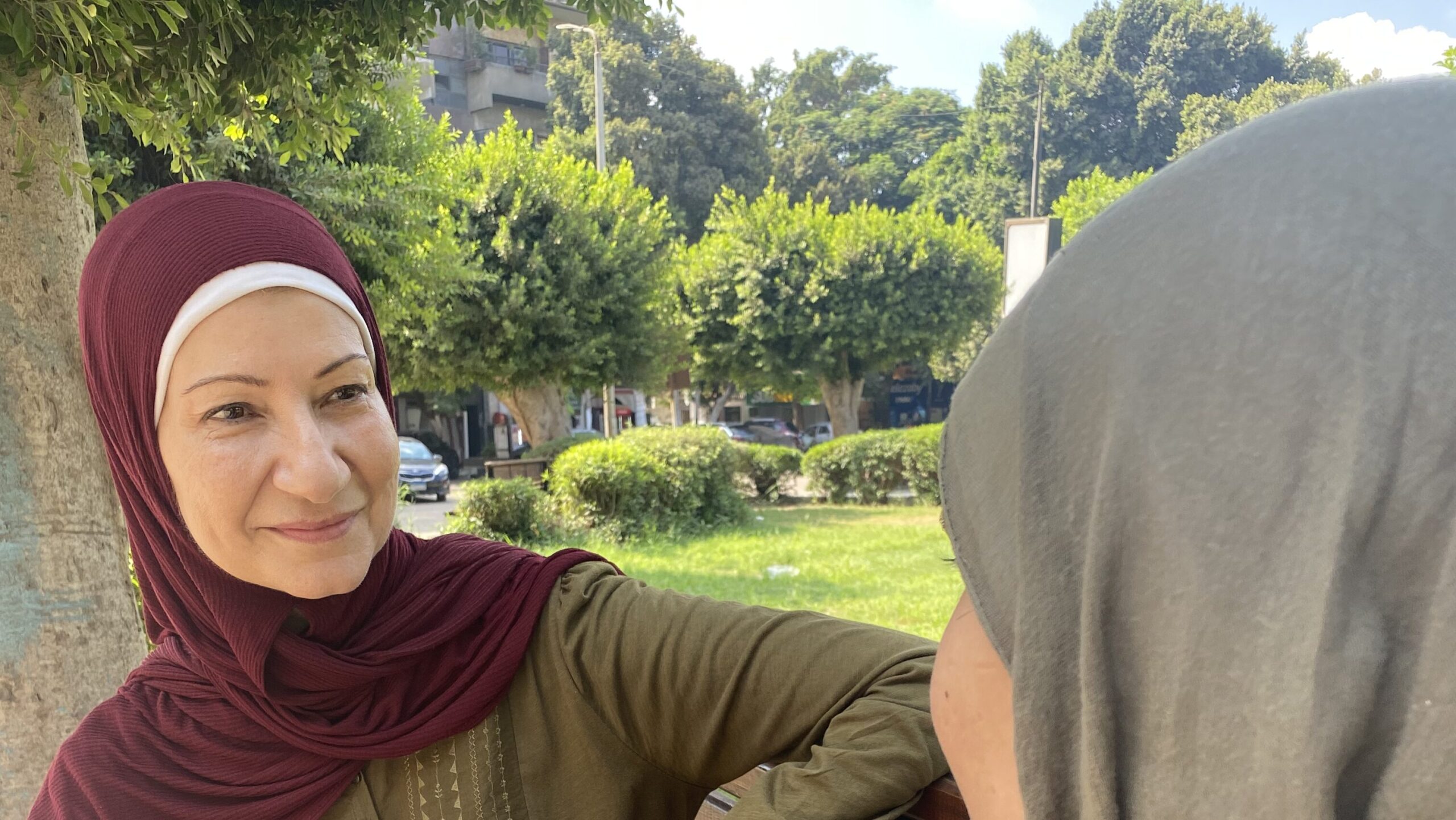 Salsabeel co-founder Nehal meeting a student in Egypt