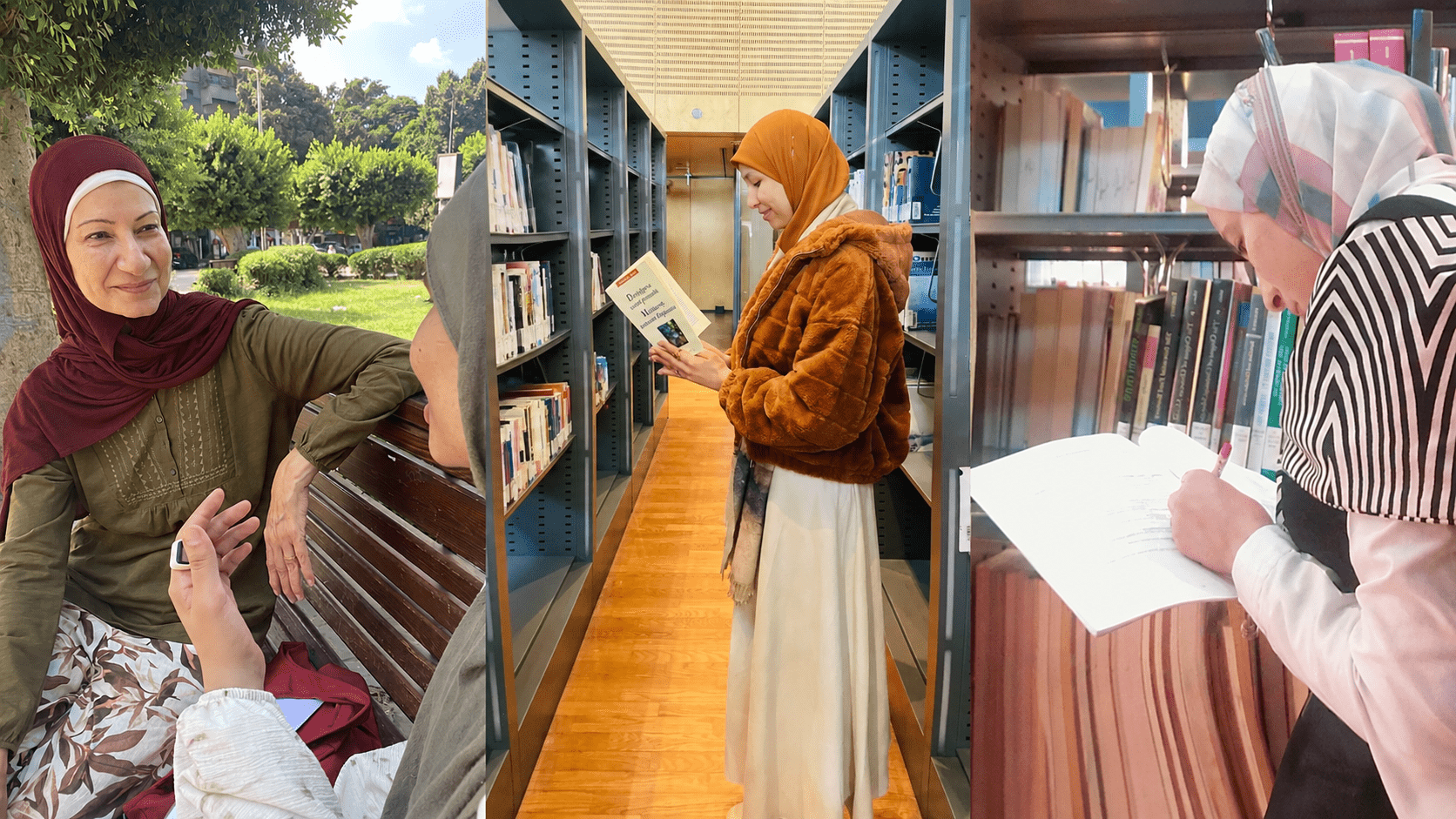 Three students supported through Salsabeel Charity's education program